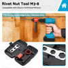 M3-8 Electric Drill / Hand Wrench Nutsert Adapter Rivet Tool