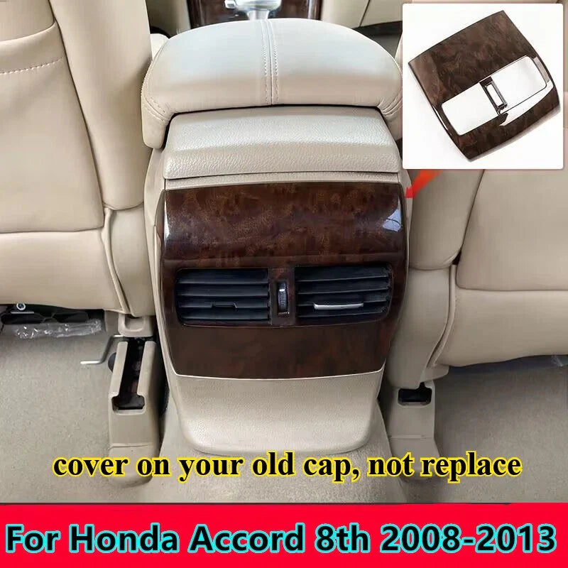 Honda Accord Wood Grain Rear Air Outlet Vent Cover Trim Decor (2008–2013)
