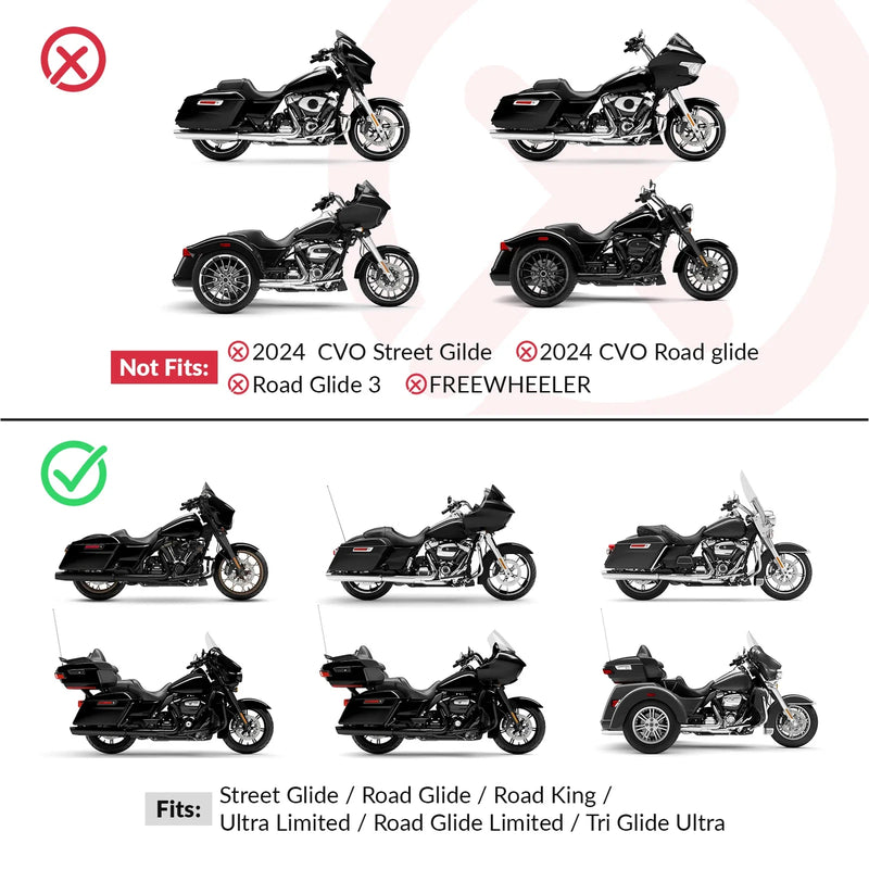Harley Road Glide Gel Seat & Backrests (2014-2023)