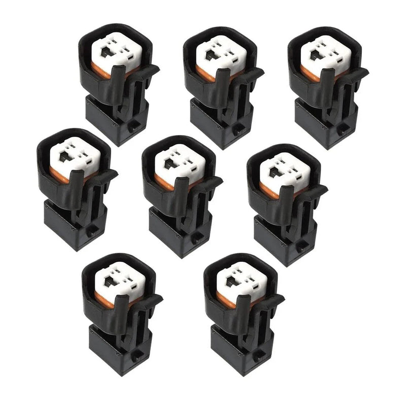 USCAR EV1 EV6 EV14 LS1 LS2 LS3 8x Fuel Injector Adapters 2 Pins