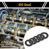 Vehicle Oil Seal 30x52x5mm NBR Black 5 Pcs