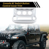 Jeep Wrangler JK JKU (2011-2017) Silver Tone AC Switch Control Cover Trim