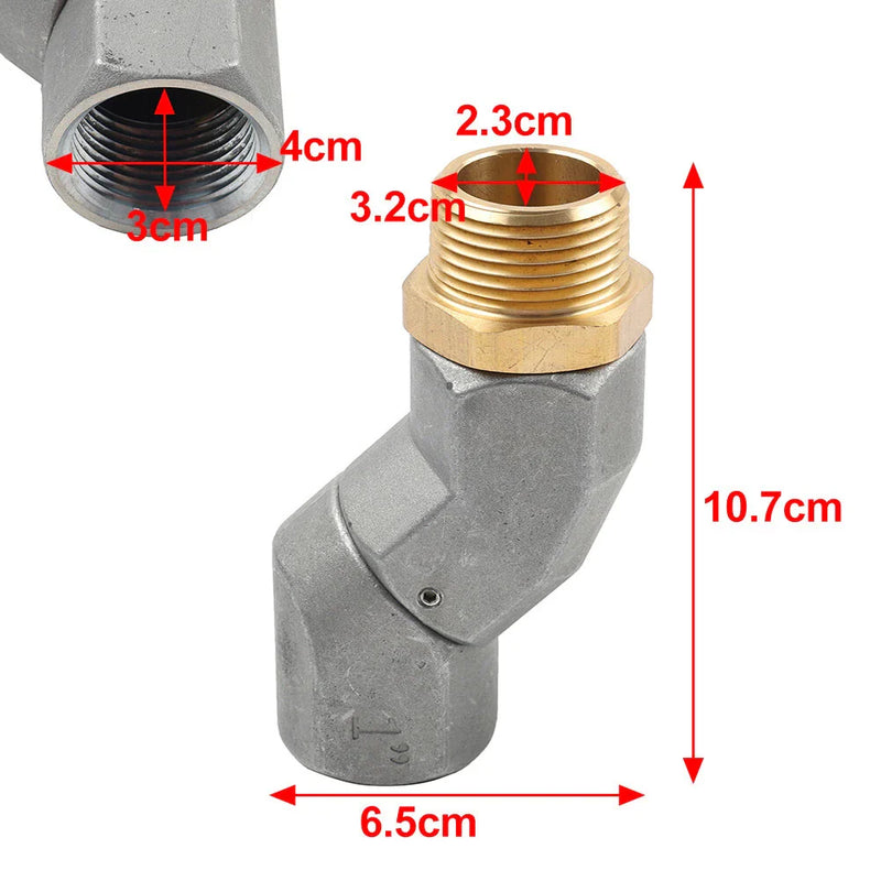 Fuel Transfer Pump Nozzle 1'' NPT Fuel Hose Swivel 360�� Connector