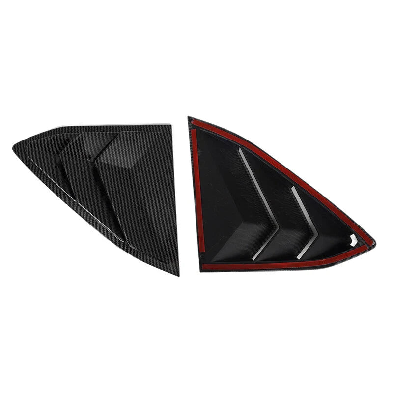 Corvette C8 Carbon Fiber Quarter Rear Window Louver Covers (2020-2024)