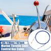 2pcs 13ft Marine Throttle Shift Control Box Cable with Clevis Blue