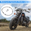 Motorcycle 100 cm Motorcycle Brake Clutch Hose Line Nylon PU SS Wire Braid