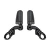 Matte Black 32mm Short Angled Highway Bar Engine Guard Pegs Mounts Footpegs