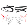 Honda Civic Hatchback 2006-2011 Rear Door Glass Run Channel Set