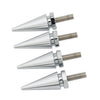 Harley Touring Road Glide 4 x Chrome Spike Windscreen Screw Bolts (1998-2025)