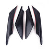 4 x Front Bumper Side Canards Splitter Fins Spoiler Glossy Black Universal