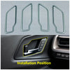 Toyota Prius 4 x ABS Matte Inner Door Handle Frame Cover Trim (2023-2024)