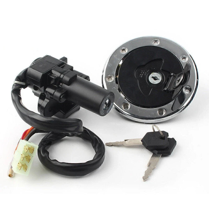 Kawasaki ZX7R ZX9R ZXR750 Ignition Switch Lock Fuel Gas Cap Key Set (1996-2003)