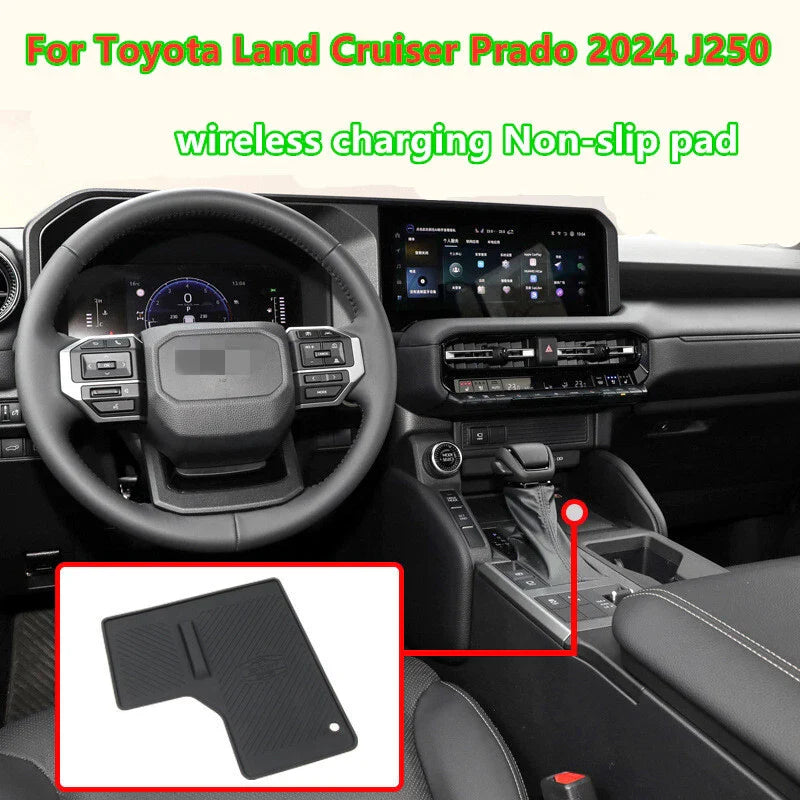 Toyota Land Cruiser Prado Wireless Charging Non-Slip Silicone Pad (2024–2024)