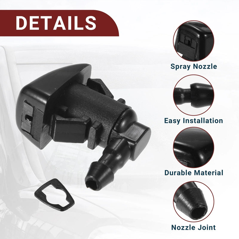 Ford Edge (2015-2023) with Hose & Connectors Windshield Washer Nozzle Set