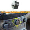 Toyota Highlander Middle Air Condition Panel Control Switch Knob (2009–2013)