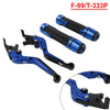 765 SPEED TRIPLE Blue Extendable Brake Clutch Levers Grip Set (2016-2023)