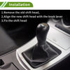 Honda Accord (1990-1997) Black Aluminum 5 Speed Manual Gear Shift Knob
