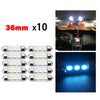 Car Trunk Dome License Plate 10PC Ice Blue LED Interior Light Bulbs Kit
