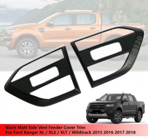 Ford Ranger XL XLS XLT Wildtrack Black Side Vent Cover (2015-2018)