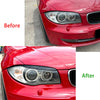 BMW E81 E82 E87 E88 (2004-2011) Glossy Black Headlight Eyelid Trim