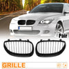 BMW E60 Front Grille Glossy Black Kidney Grille (2003-2009)