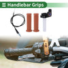 Motorcycle 7/8" 22mm Hand Grips Rubber Diamond Pattern