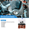 Kawasaki Yamaha Windshield Bolts Stainless Steel Rubber Orange