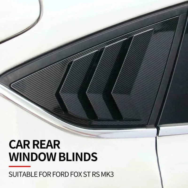 Ford Focus ST RS 2x Rear Side Window Quarter Louver Cover Trim (2012–2018)