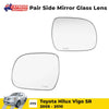Side Mirror Glass Lens Rear View Fits 2005-2010 Toyota Hilux Vigo SR Ute Truck