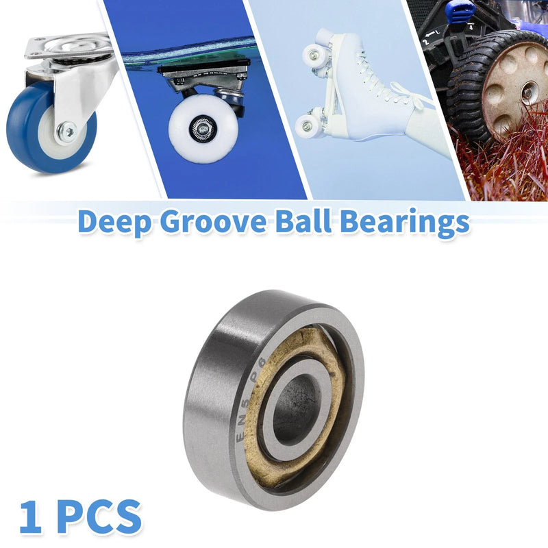 Scooter Skateboard Wheel Deep Groove Ball Bearings 5x16x5mm Gold Tone
