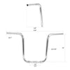 Harley Sportster XL883 XL1200 14" Chrome Rise 1.25" Ape Hanger Handlebar