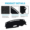 Mazda CX-3 DK 2015-2023, Black, Polyester Non-Slip Dash Mat