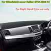 Mitsubishi Lancer Ralliart Dashboard Cover Dash Mat Leather RHD (2008–2016)
