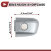 Honda Accord MK10 (2018-2020) Silver ABS Front Left Exterior Door Handle