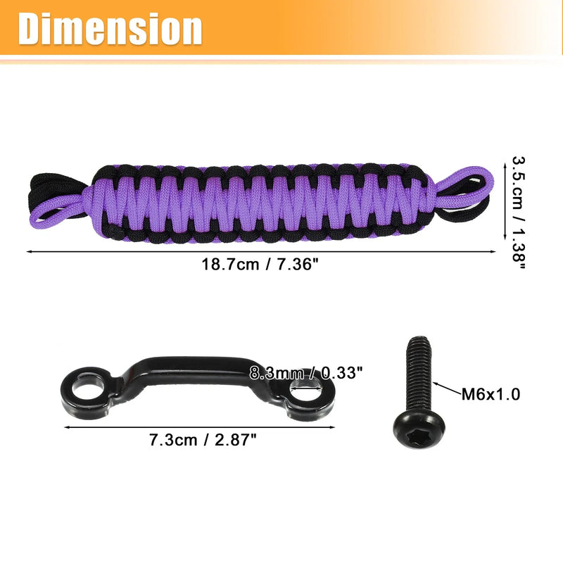 Jeep Wrangler JK (2011-2018) Black Purple Car Door Limiting Straps 2 x