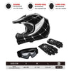 ATV Motorcycle Kid Motocross Offroad Black / Red Youth Dirt Bike Helmet