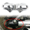 Harley V-Rod VRSC Muscle VRSCF Chrome Rear Axle Nut Covers (2002-2017)