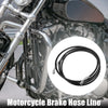Brake Hose 1 Set Motorcycle Hydraulic Brake Line Oil Hose Pipe Bike 220cm Black