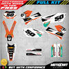 KTM EXC Custom Graphics Kit Decals Stickers (2005-2007)