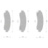 Nissan Pulsar N13 Rear Disc Brake Pads Set (1987 - 1991)