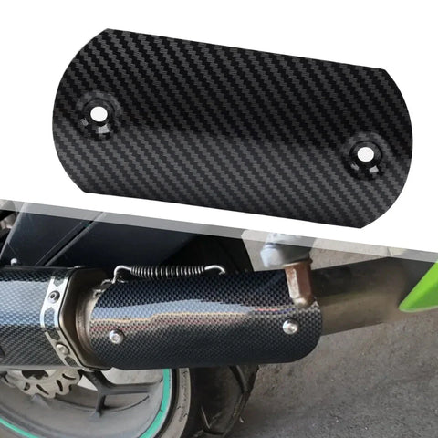 Motorcycle Muffler Protector Carbon Exhaust Middle Pipe Heat Shield Cover