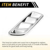 Jeep JL JLU (2018-2024) Silver Tone Front Hood Air Outlet Vent Cover Trim