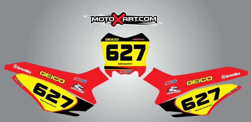 Honda CRF 125 Custom Number Plate Stickers (2014-2015)