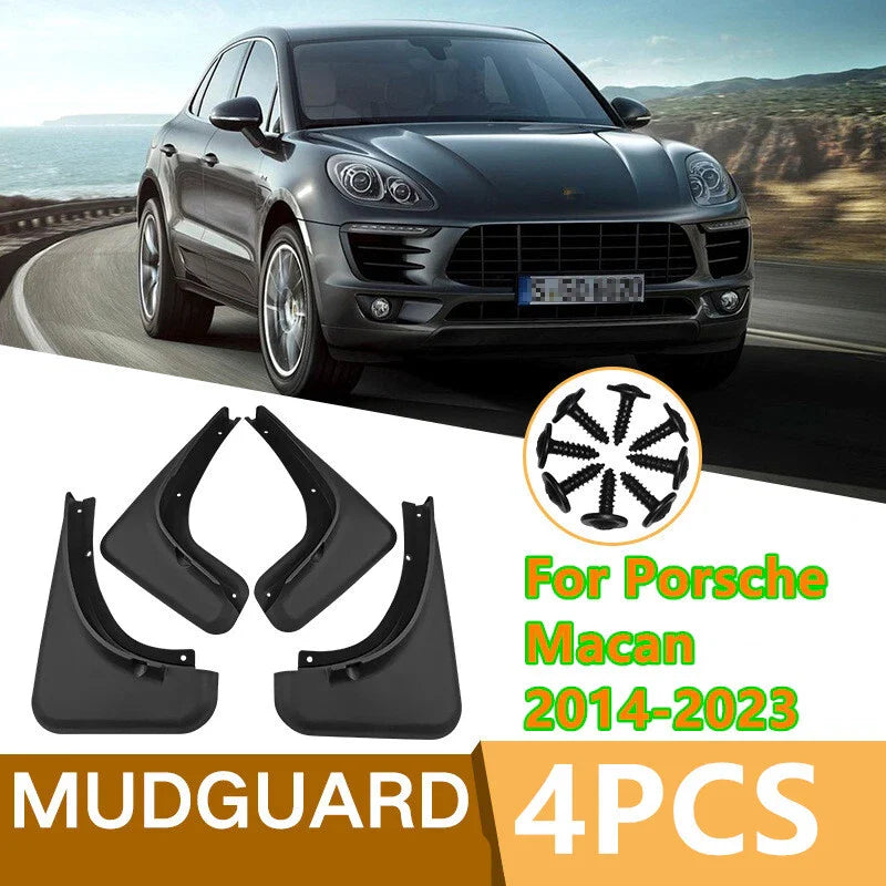Porsche Macan 4Pcs Molded Splash Guards Mud Flaps Fender (2014–2023)