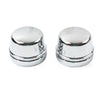Harley Touring Road King Electra Glide Front Axle Cap Nut Covers (2000-07)