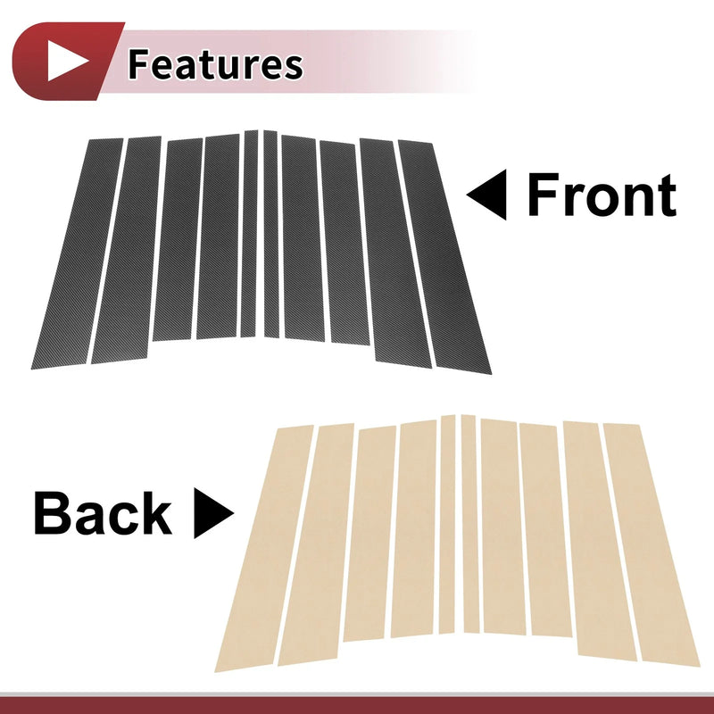 Mercedes-Benz GL-Class 10 x Door Pillar Window Trim Covers (2013-2019)