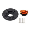 DUCATI Panigale V4 / S / R CNC Orange Gas Fuel Tank Cap Cover (2018-2021)