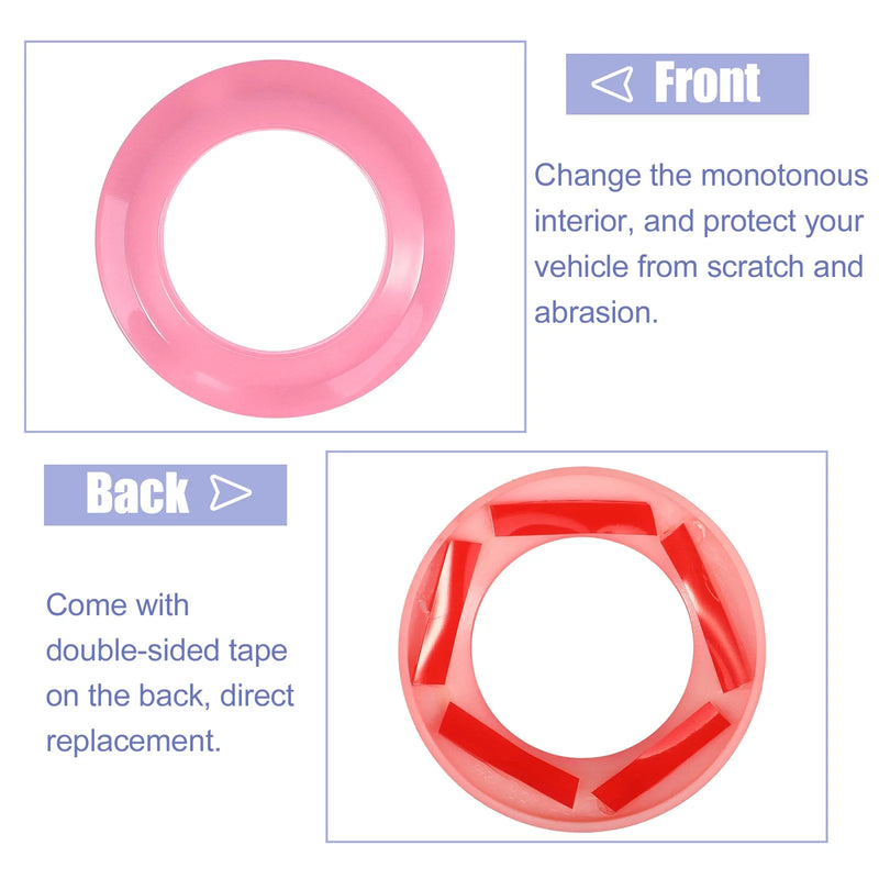 Jeep Wrangler JK (2007-2014) Pink 2 x Pillar Speaker Decoration Covers