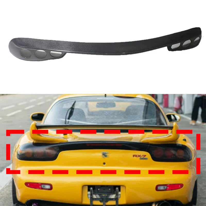 Mazda RX-7 RX7 FD3S REAL Carbon Fiber Rear Trunk Light Taillamp Cover Trim