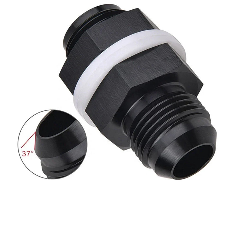 Car - Black Flare Fuel Cell Bulkhead Fitting w/ Washer (N/A)